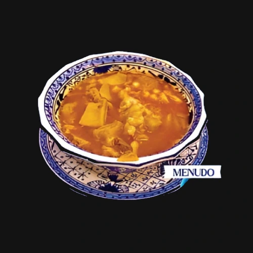  Hearty and flavorful menudo, a traditional Mexican soup made with tender beef tripe, hominy, and rich red broth, served hot
